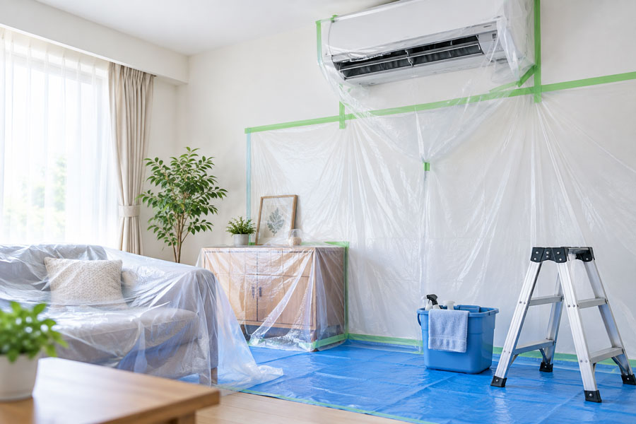住まいを傷つけない丁寧な作業